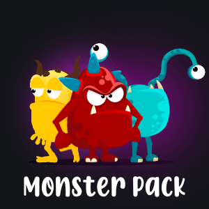 2D animated monster pack