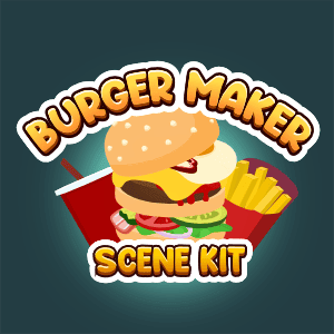 Burger maker scene kit