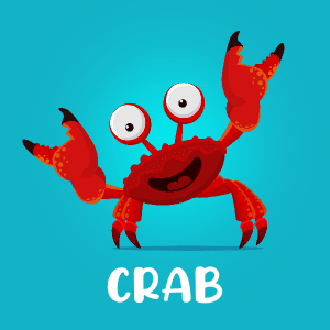 Crab 2D game asset