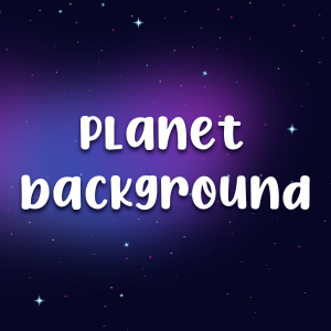 Planet background 2d game asset