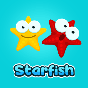 Starfish character game sprite