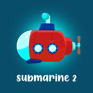 Submarine 2 2D game asset